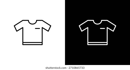 Tshirt icons. line drawing vector icons