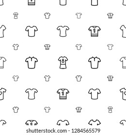 tshirt icons pattern seamless white background. Included editable outline T shirt, football uniform, t shirt, t shirt with heart, shirt icons. tshirt icons for web and mobile.