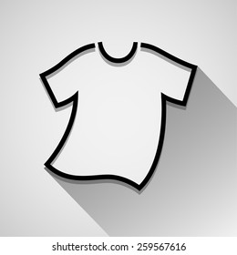 T-Shirt icons set great for any use. Vector EPS10.
