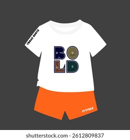 T-shirt illustration slogan print tees.