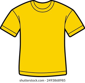 Das T-Shirt isoliert auf weißem Hintergrund
