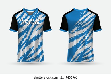 tshirt jersey design background for sports outdoor front and back view