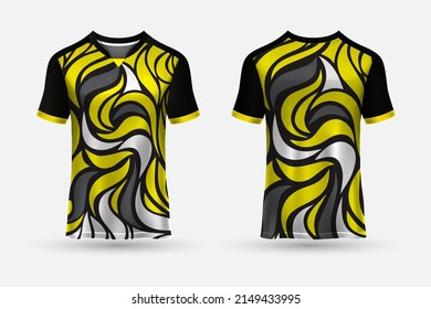 tshirt jersey design background for sports outdoor front and back view