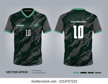 T-shirt jersey design.mockup, sport shirt template design for soccer jersey, football kit. Vector Illustration eps 10