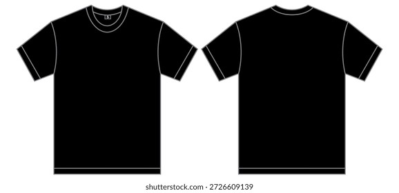 T.Shirt Jersey Mockup Template Vector
