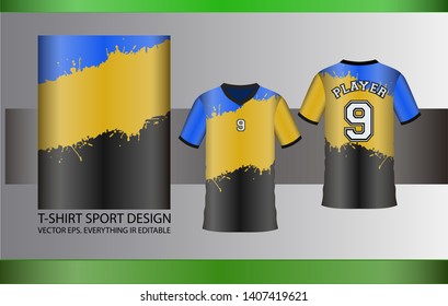 T-SHIRT JERSEY SPORT VECTOR - everything is editable - vector