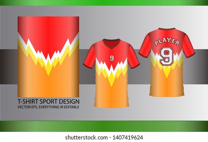 T-SHIRT JERSEY SPORT VECTOR - everything is editable - vector