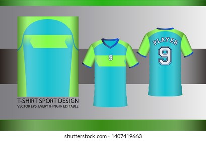 T-SHIRT JERSEY SPORT VECTOR - everything is editable - vector