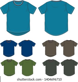 T-shirt for kid set template