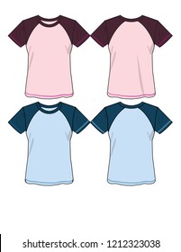 t-shirt for lady vector template