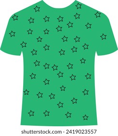 T-shirt lcon art vector and illustration