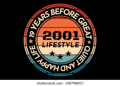T-shirt lifestyle quiet retro style vintage