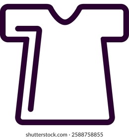 Tshirt Line Art Vector Icon