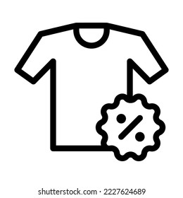 tshirt line icon illustration vector graphic