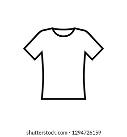 T-shirt line icon, outline vector, logo on white background