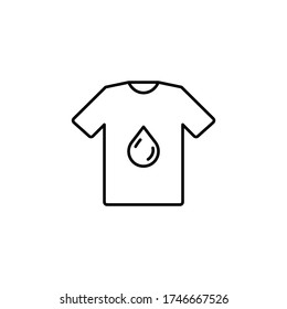 t-shirt line icon. Signs and symbols can be used for web, logo, mobile app, UI, UX