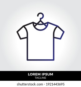 T-shirt line icon vector . Eps10 vector illustration.