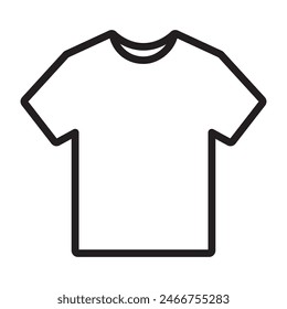 t-shirt line icon. vector illustration.