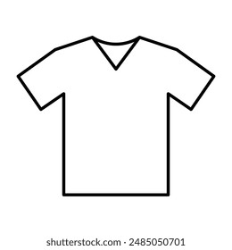 t-shirt line icon. vector illustration.