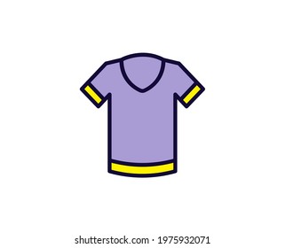 T-shirt line icon. Vector symbol in trendy flat style on white background. Travel sing for design.
