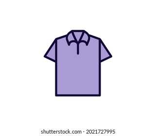 T-shirt line icon. Vector symbol in trendy flat style on white background. Travel sing for design.
