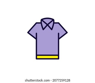 T-shirt line icon. Vector symbol in trendy flat style on white background. Travel sing for design.