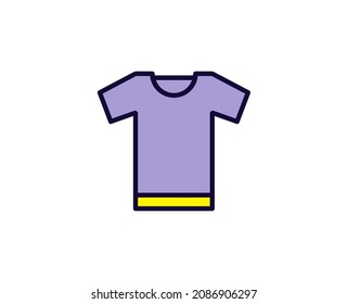 T-shirt line icon. Vector symbol in trendy flat style on white background. Travel sing for design.