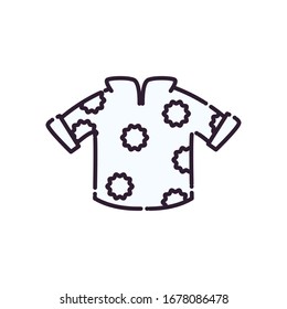diseño de icono estilo camiseta vacaciones veraniegas relajación tropical naturaleza turismo relajación estilo de vida y tema del paraíso Ilustración vectorial