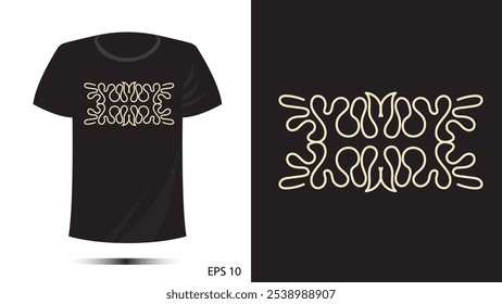 t-shirt line unique print design. Vector template in modern lettering and typography cool For t-shirt prints and other uses