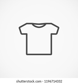 T-SHIRT line vector