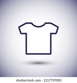 T-SHIRT line vector