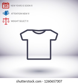T-SHIRT line vector
