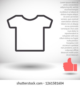 T-SHIRT line vector