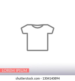 T-SHIRT line vector