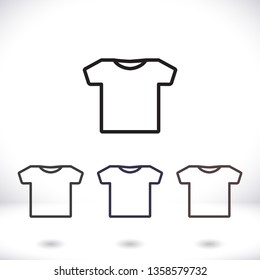 T-SHIRT line vector