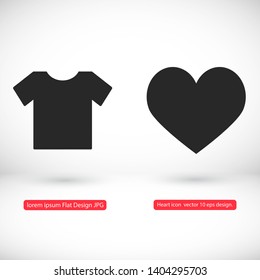 T-SHIRT line vector. lorem ipsum Flat Design JPG