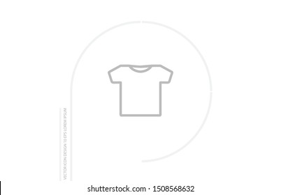 T-SHIRT line vector. lorem ipsum Flat Design JPG