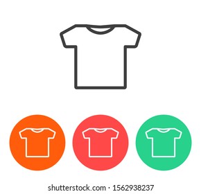 T-SHIRT line vector. lorem ipsum Flat Design JPG