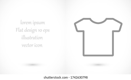 T-SHIRT line vector. lorem ipsum Flat Design JPG