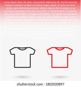 T-SHIRT line vector. lorem ipsum Flat Design 