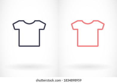 Vector de línea T-SHIRT. lorem ipsum Flat Design JPG