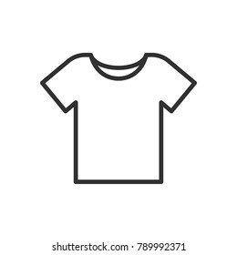 T-shirt. Linear Icon. Line With Editable Stroke