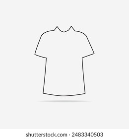 T-shirt linear icon. Vector t-shirt symbol