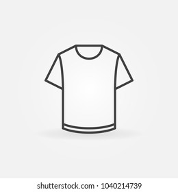 T-shirt linear vector icon or apparel design element