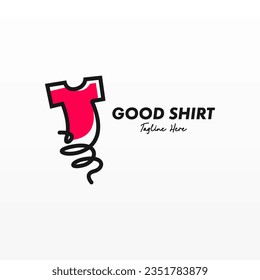 Tshirt logo design concept. Clothing fashion bussiness logo design template. Shirt logo template