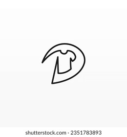 Tshirt logo design concept. Clothing fashion bussiness logo design template. Shirt logo template