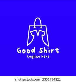 Tshirt logo design concept. Clothing fashion bussiness logo design template. Shirt logo template