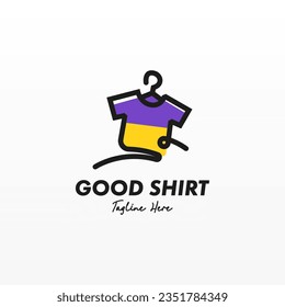 Tshirt logo design concept. Clothing fashion bussiness logo design template. Shirt logo template