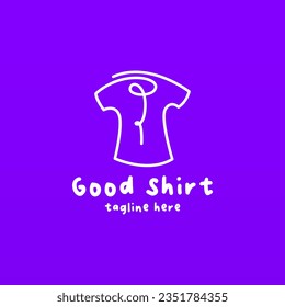 Tshirt logo design concept. Clothing fashion bussiness logo design template. Shirt logo template