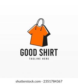 Tshirt logo design concept. Clothing fashion bussiness logo design template. Shirt logo template